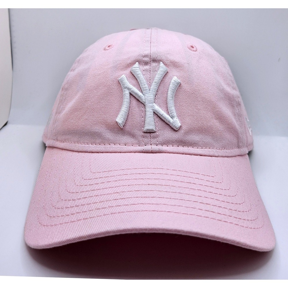 New Era MoMA New York Yankees 9TWENTY Adjustable Hat Pink White MLB Strapback